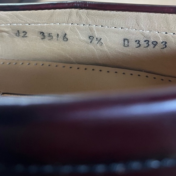 Cole Haan City Mens Sz 9.5 (D) Kiltie Monk Strap Loafers Shoes Cordovan Burgundy - Picture 8 of 8